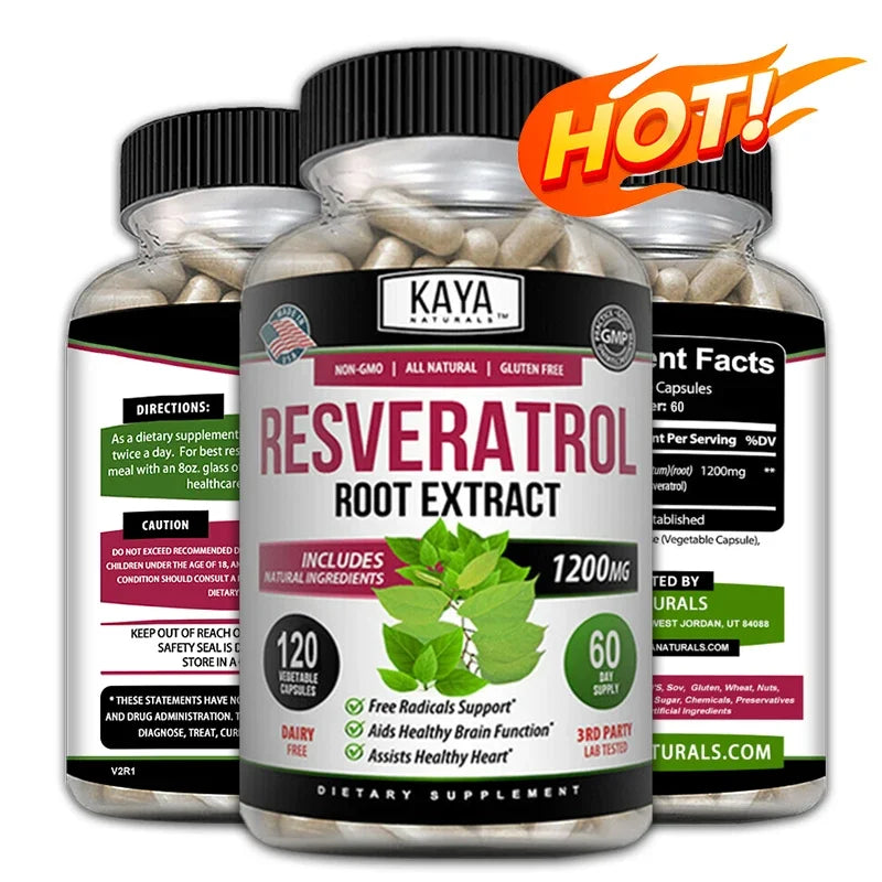 Resveratrol Capsules | Antioxidant Support for Health & Wellness