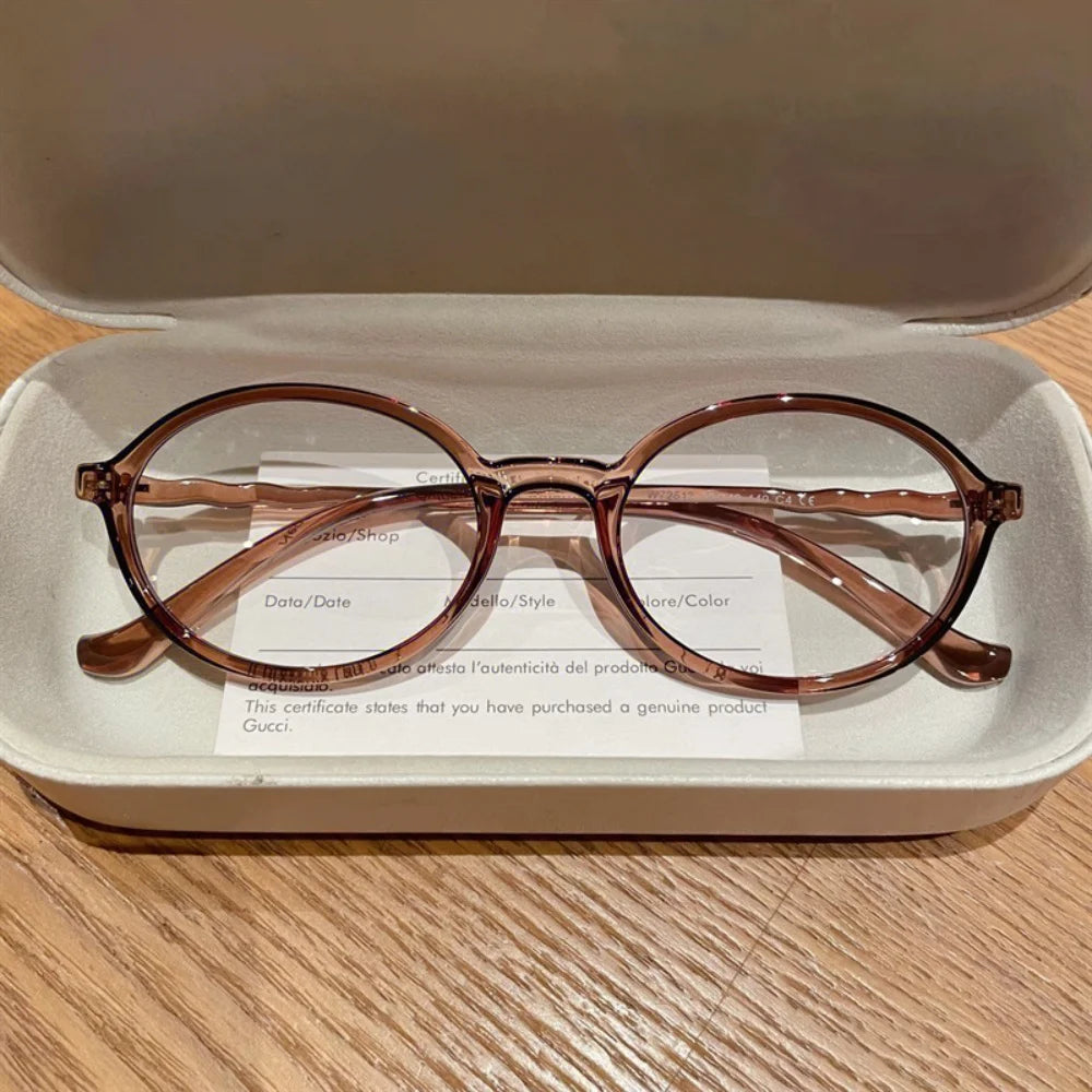 Stylish Oval Anti Blue Light Glasses for Women | Eye Protection