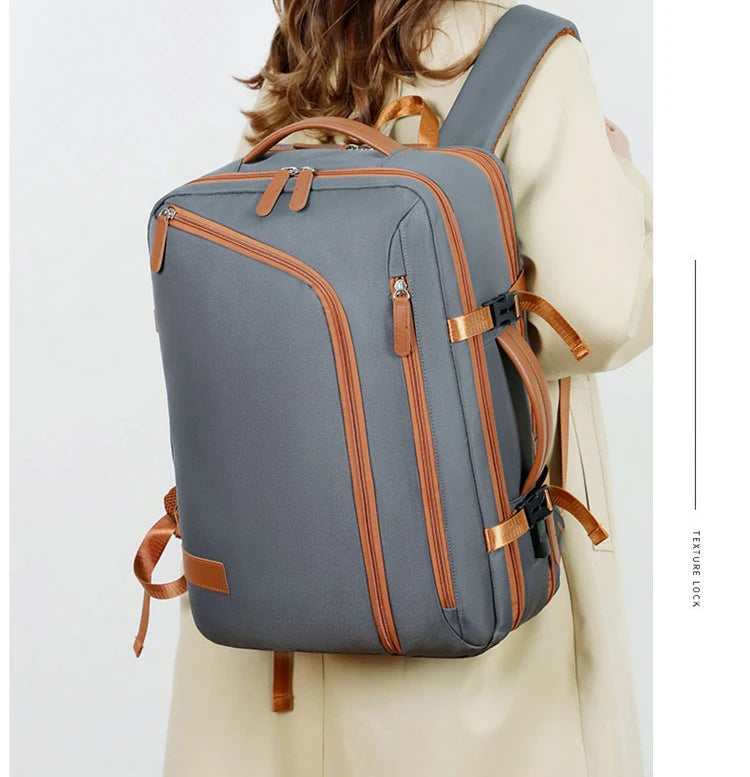 Unisex Large-Capacity Business & Travel Backpack - Stylish & Durable