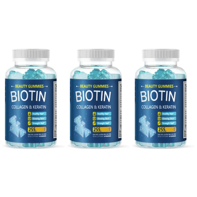 Biotin Gummies for Hair Growth, Skin & Nail Strength | Vitamin B7 Chews