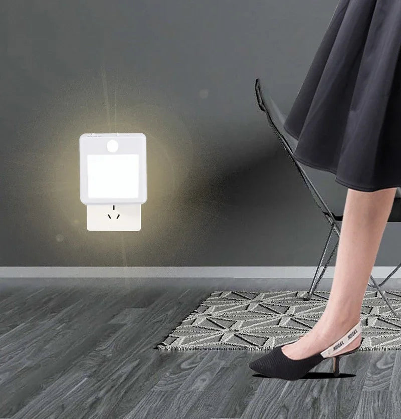 Motion Sensor LED Night Light | Wireless Bedside Lamp for Kids