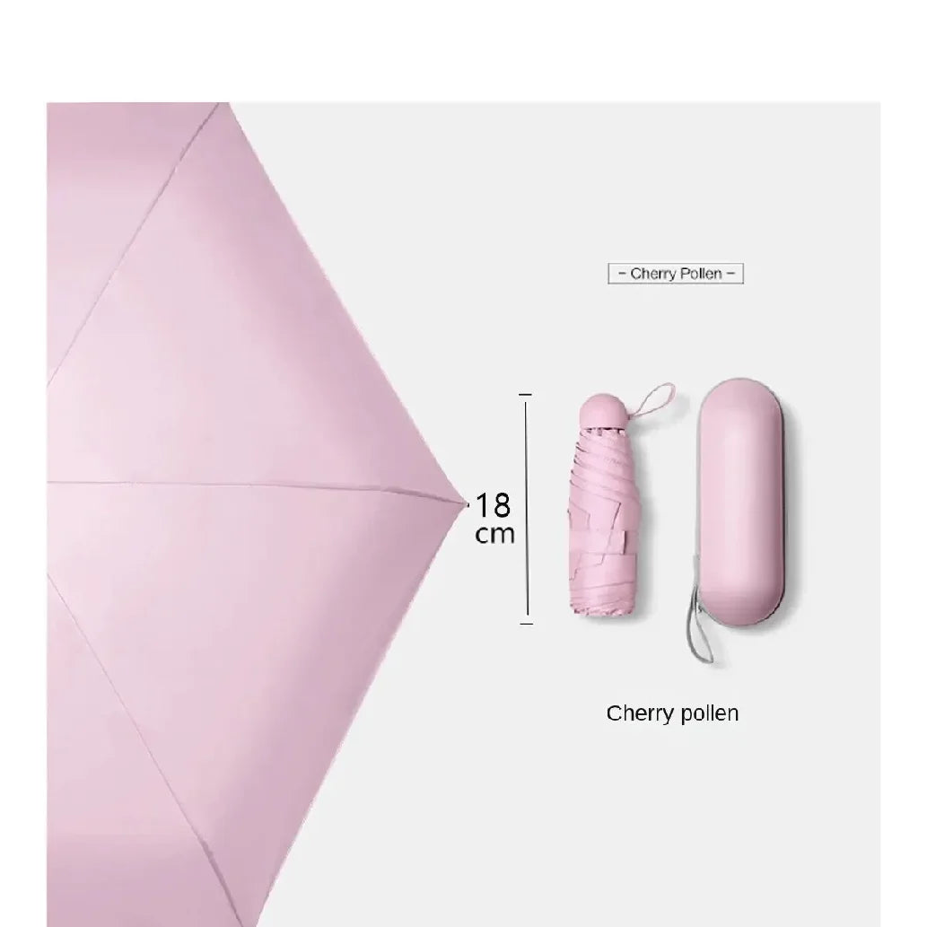 Portable Mini Umbrella | Compact Dual Use Sunshade & Rain Guard