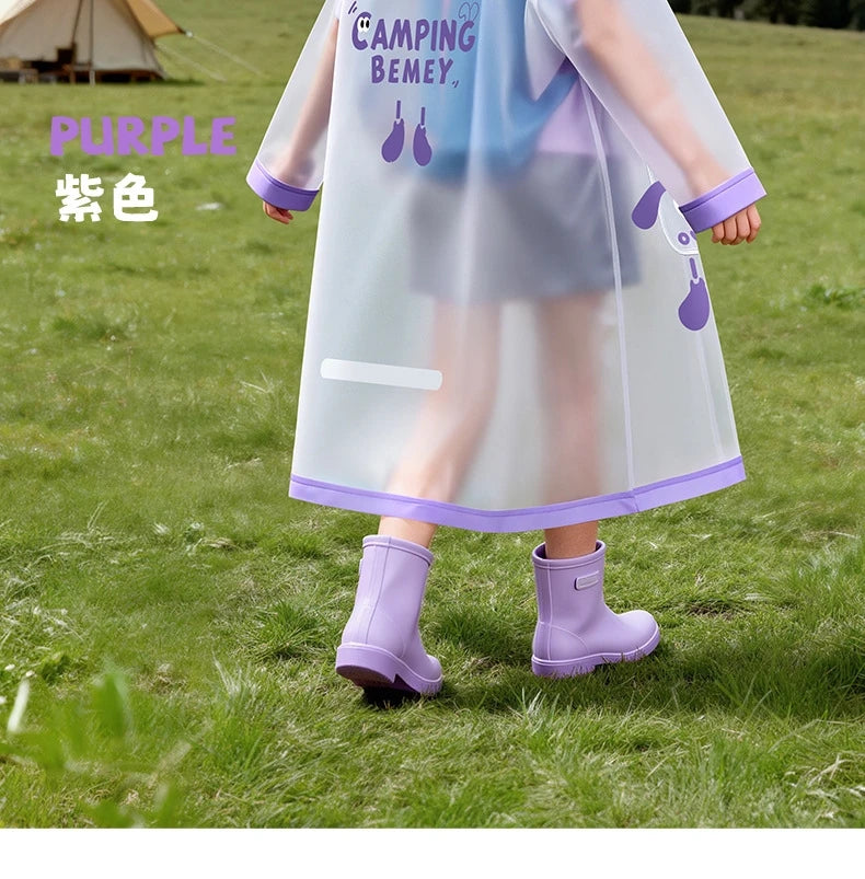 Boys, girls, primary school students special waterproof rainstorm proof 2026 new raincoat with school bag