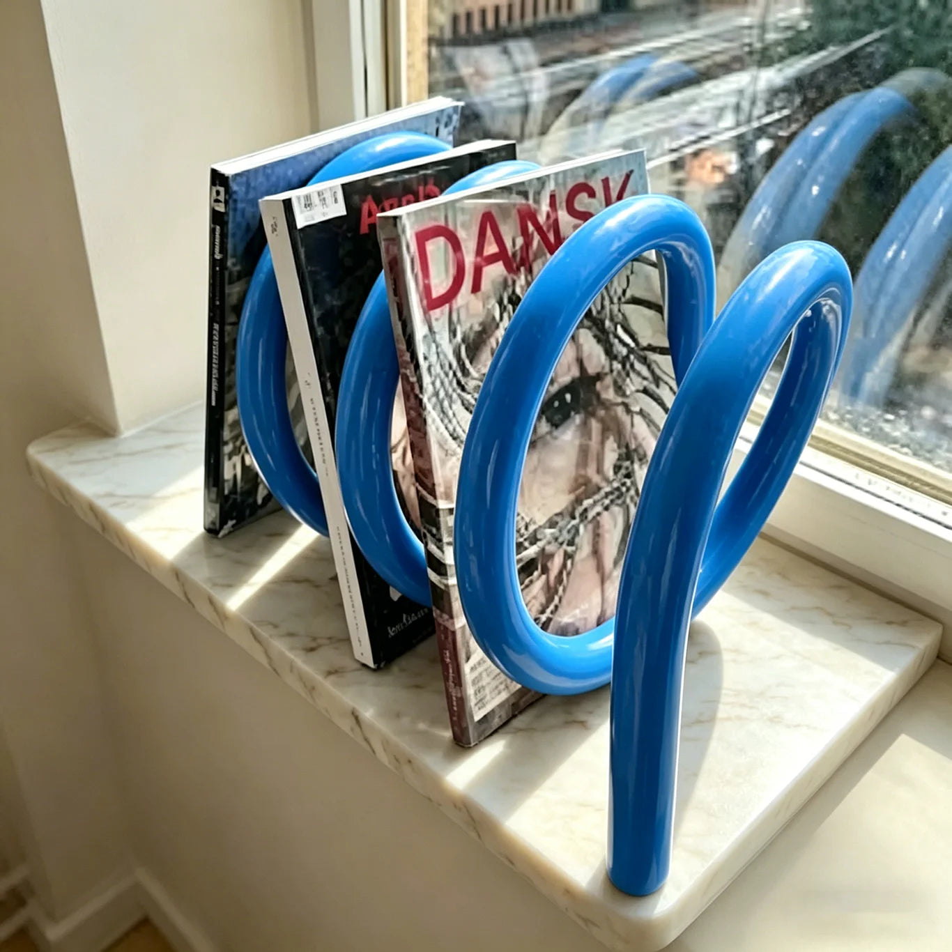 Sturdy Orange Rotating Spiral Bookstand | Office & Study Organizer
