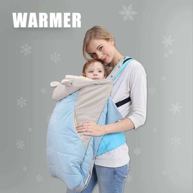 Baby Carrier Wrap Cocoon Newborn Waist Seat Warm Baby Blanket Shoulder Shawl Outdoor Spring Autumn Winter Windproof Coat Blanket