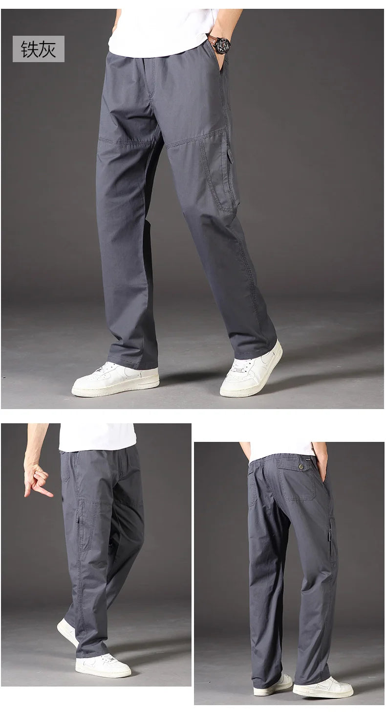 Men's Cotton Cargo Pants | Casual Sports Sweatpants for Every Day