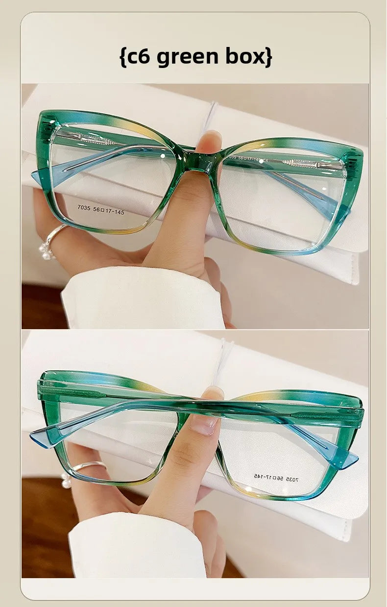Stylish Cat Eye Blue Light Blocking Reading Glasses for Women