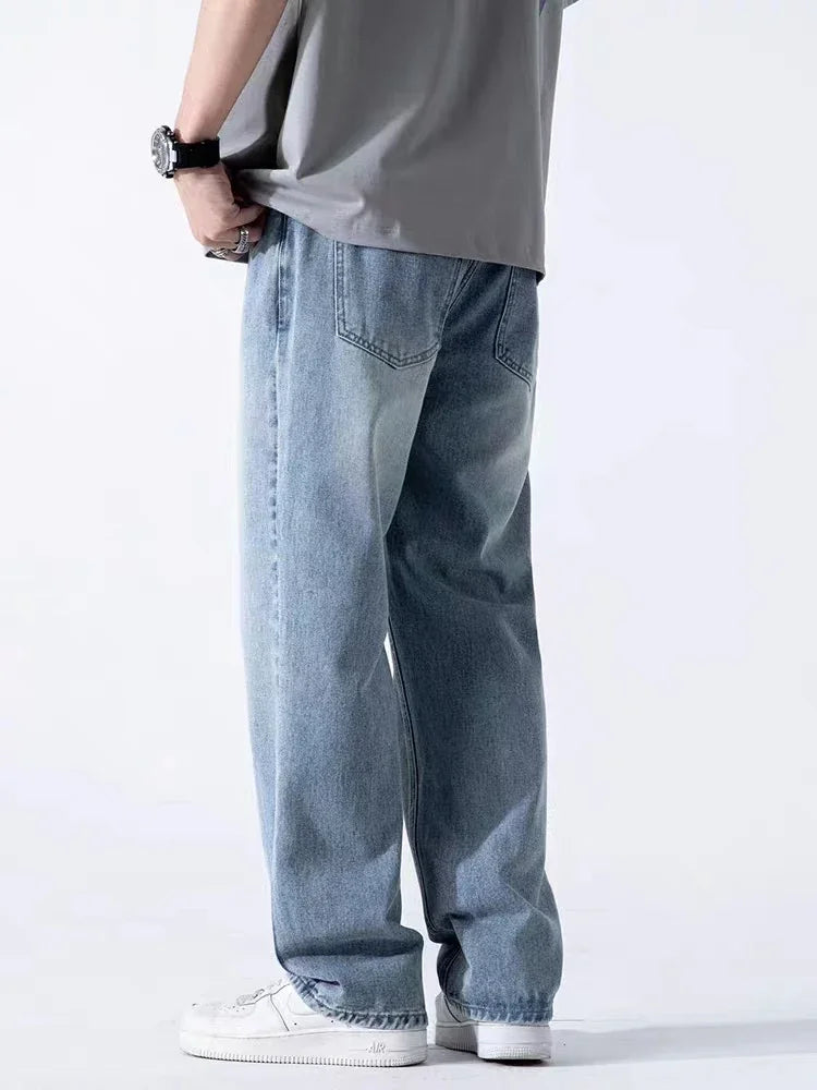 Men's Casual Wide Baggy Denim Jeans | Spring Summer Streetwear Pants