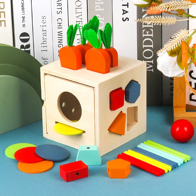 Educational Montessori Math Toy | Wooden Bead Wire Maze Puzzle