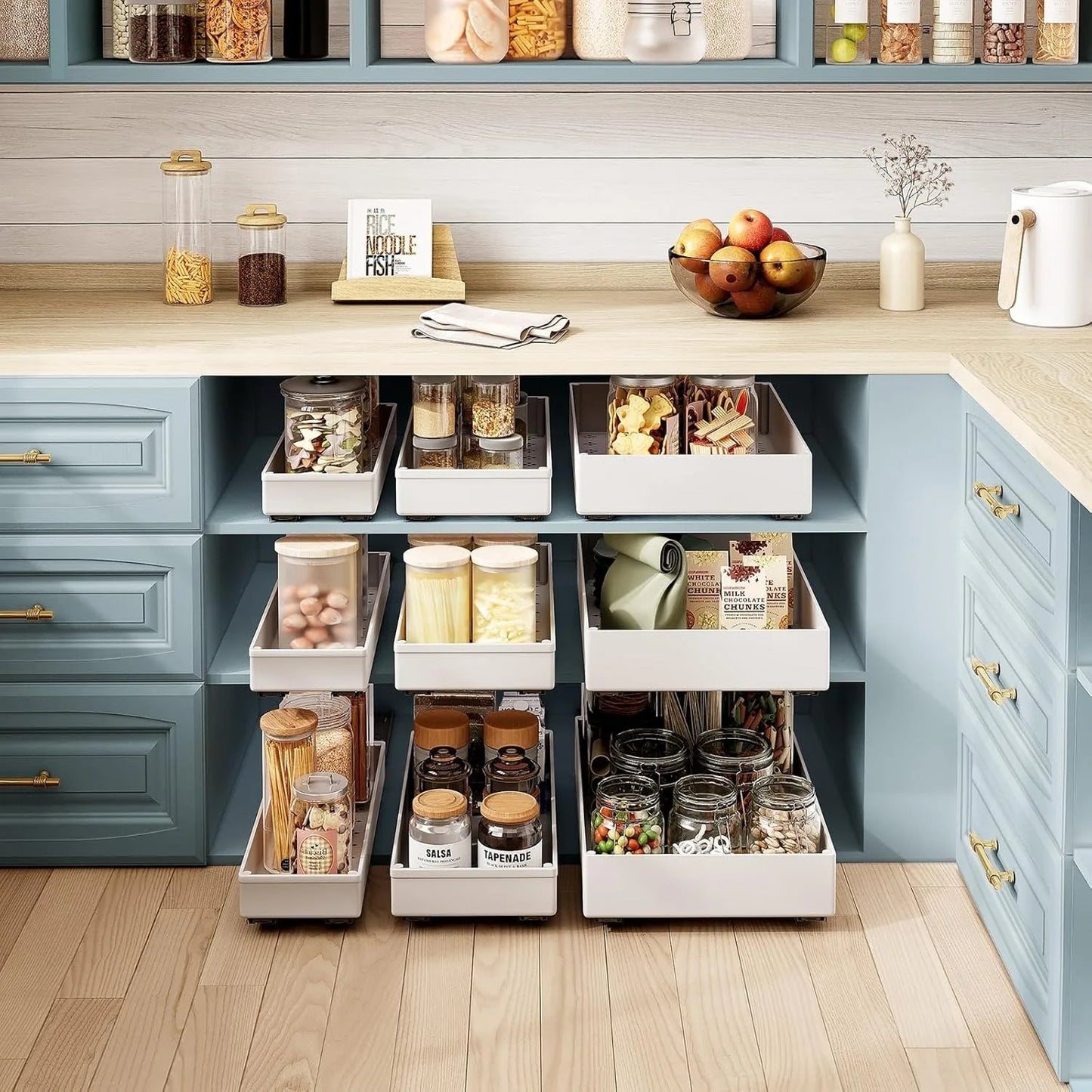 Pull-Out Kitchen Organizer Rack | Smart Storage Solution