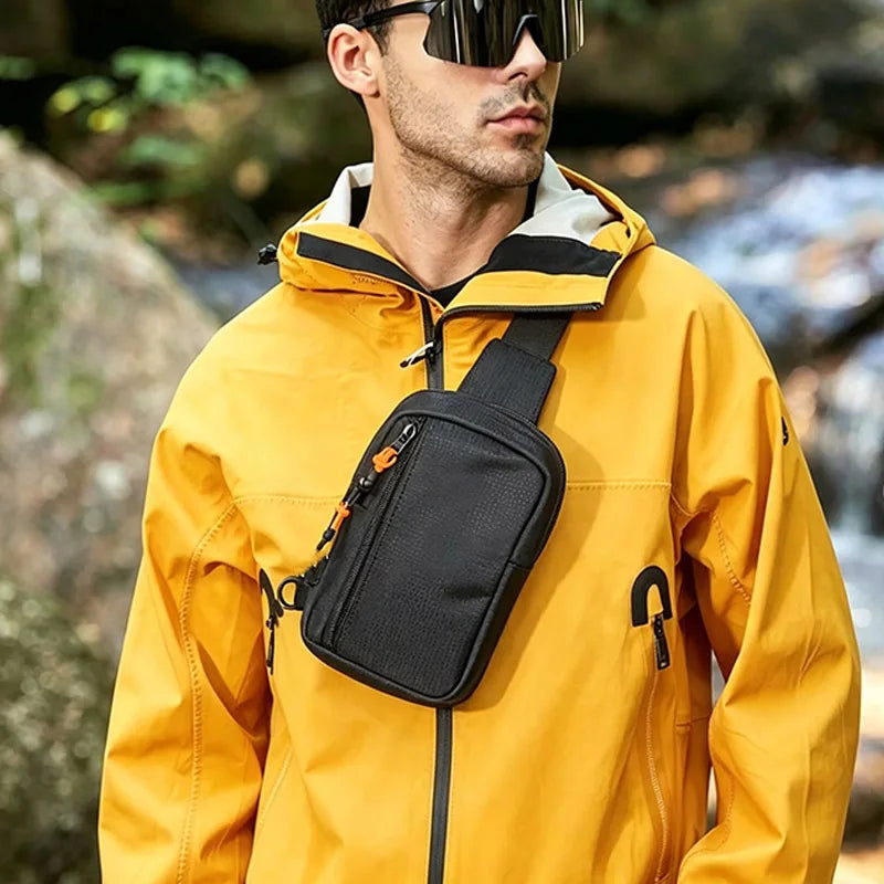 Black Men's Bag Fashion Nylon Small Casual Men Mini Handbags Male Cross Body Shoulder Messenger Bags For Men Purses