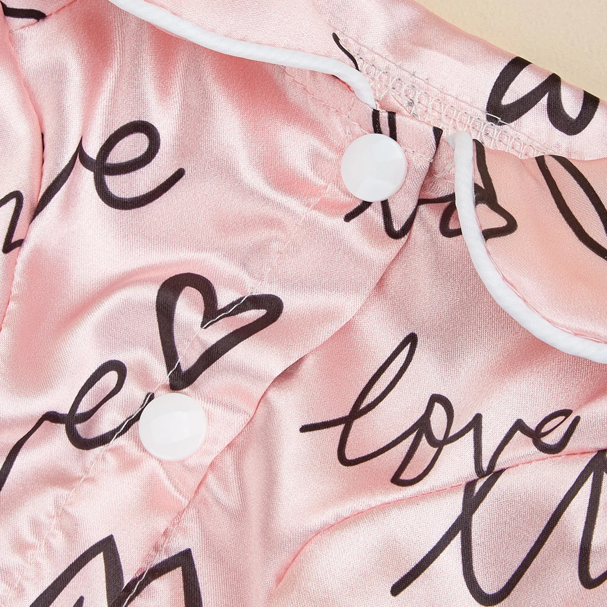 Soft Dog Heart Pattern Shirts | Comfortable Pet Pajamas for Small Dogs