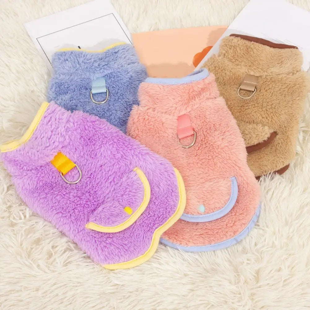 Reversible Plush Dog Pullover | Cozy Winter Pet Clothing