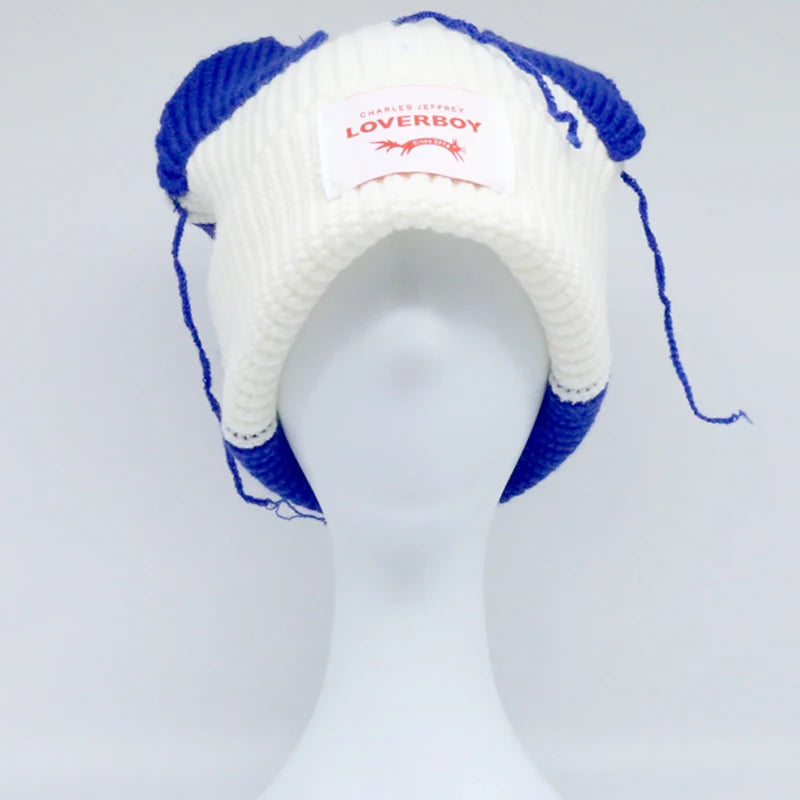 Unisex Long Fox Ears Knitted Beanie | Y2K Bunny Rabbit Hat