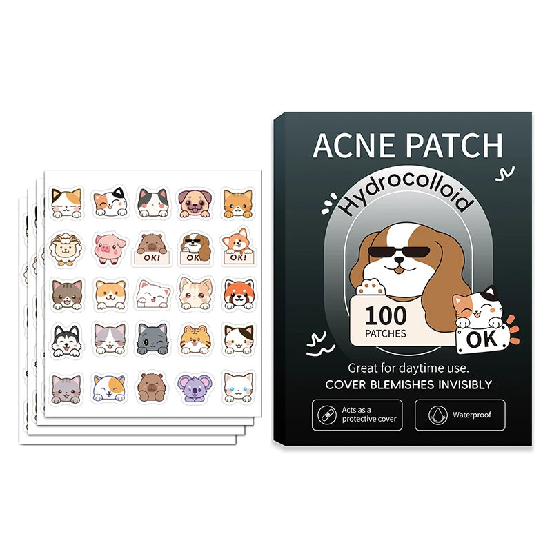100pcs Invisible Acne Pimple Patches for Rapid Skin Healing