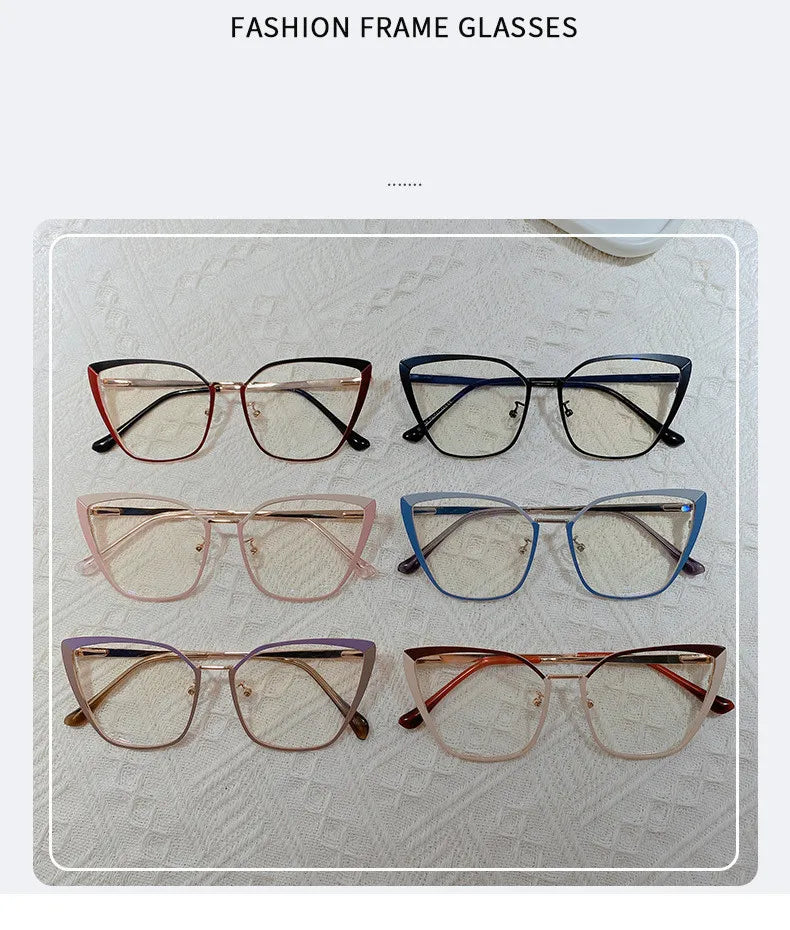 Retro Cat Eye Photochromic Reading Glasses for Women | Anti Blue Light