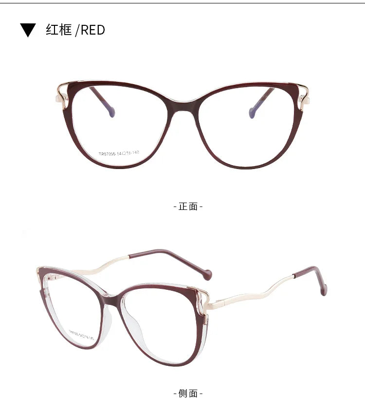 Stylish Handmade Cat Eye Prescription Glasses for Women