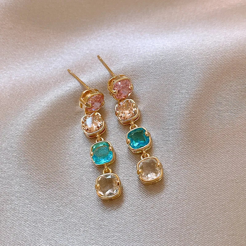 Romantic Retro Enamel Gold Hoop Earrings for Women | Fashion Jewelry