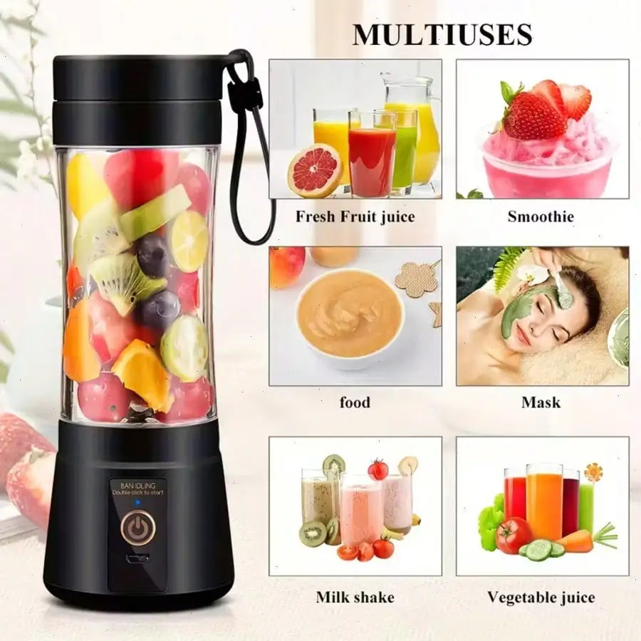 Portable USB Mini Blender | 3 Modes, Easy to Clean & Juice