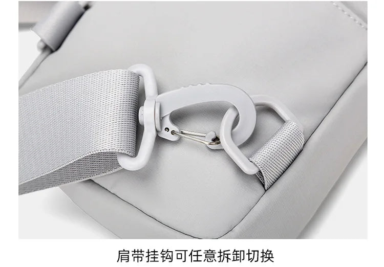 Waterproof PU Leather Sling Bag | Versatile Unisex Chest Bag
