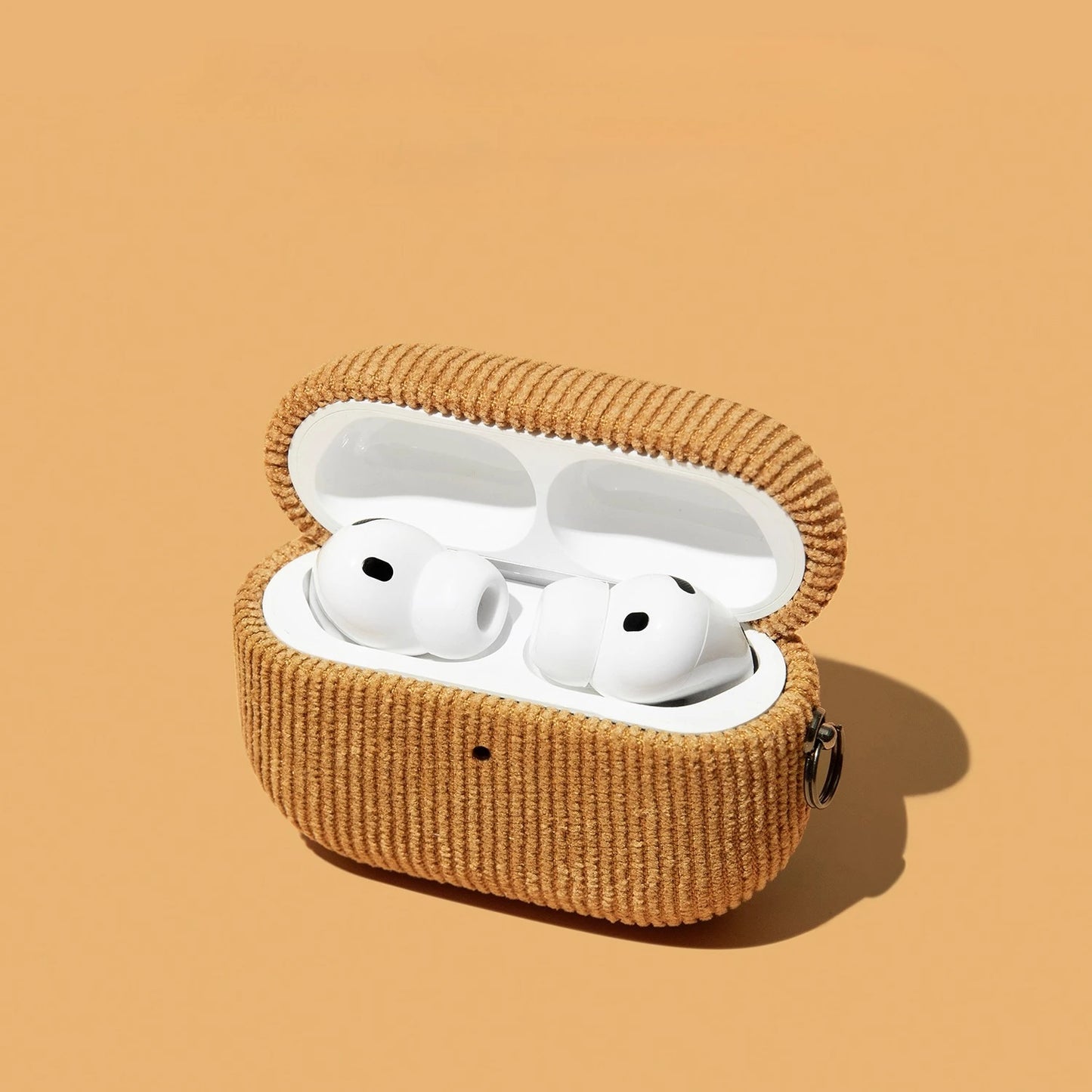 Luxury Corduroy Earphone Case | Soft Leather Protective Cover