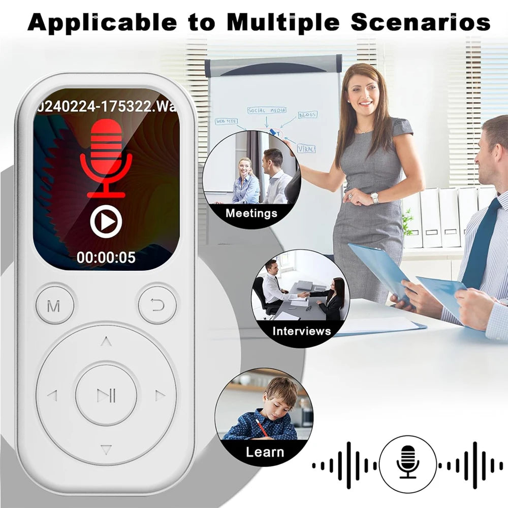 Compact MP3 MP4 Music Player | Bluetooth, Alarm Clock & E-Book