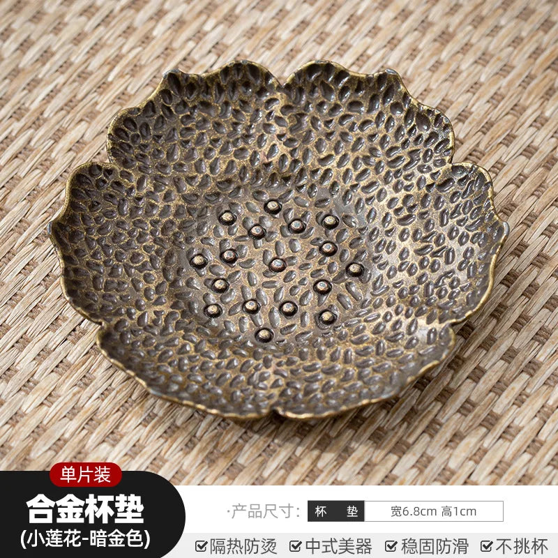 Zen Antique Coasters | Elegant Heat Insulation Tea Accessories