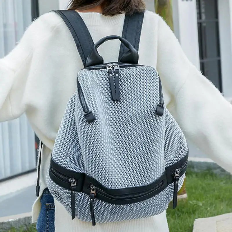 Lightweight Hollow Backpack for Women | Trendy Travel Companion