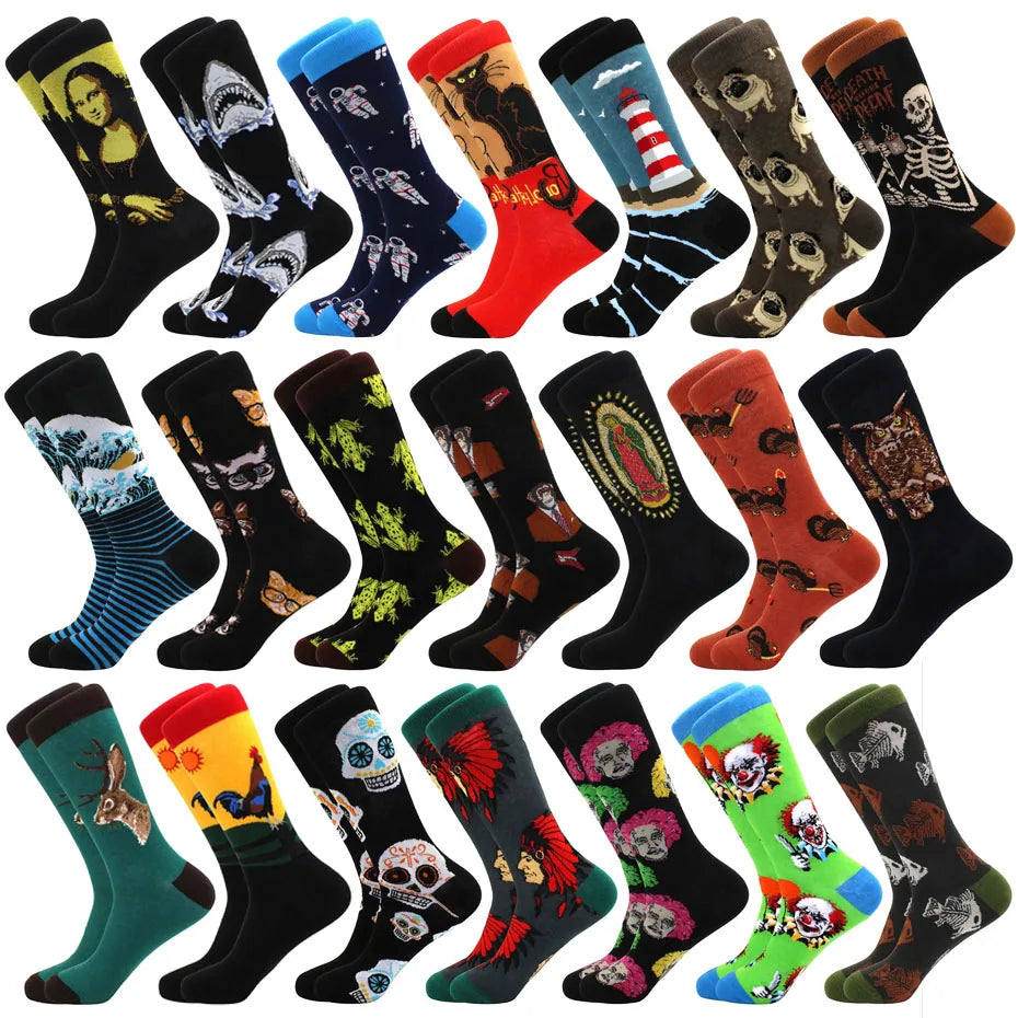 Funny Mid-Top Unisex Socks | Unique Hip Hop Shark Design