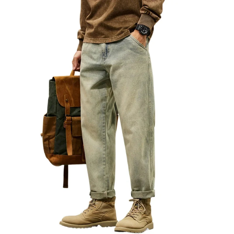 Men's Loose Harem Pants | High Quality Cotton Baggy Jeans
