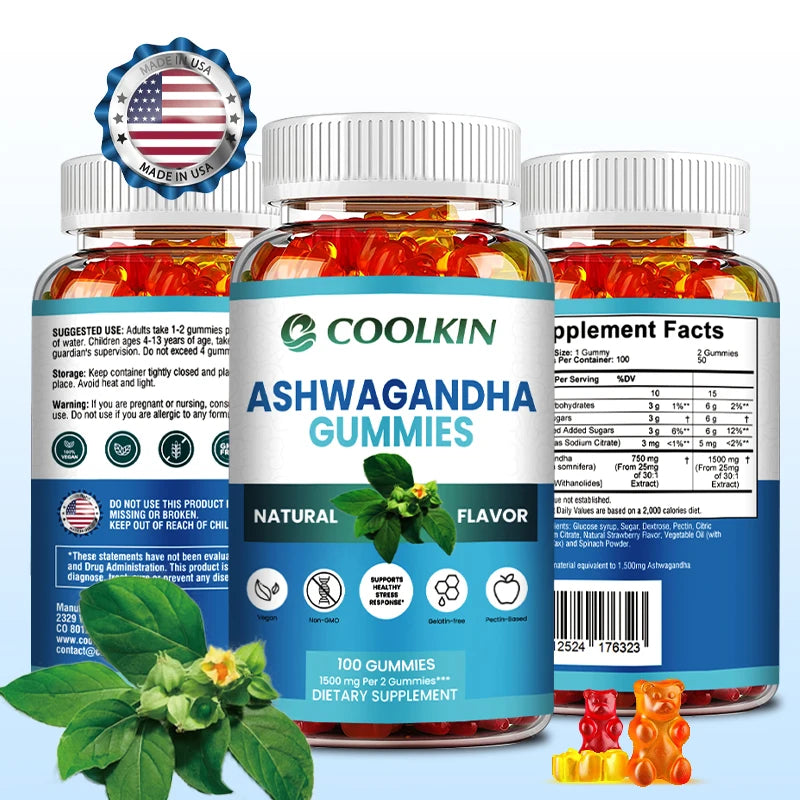 Ashwagandha Gummies for Stress Relief and Improved Sleep Quality