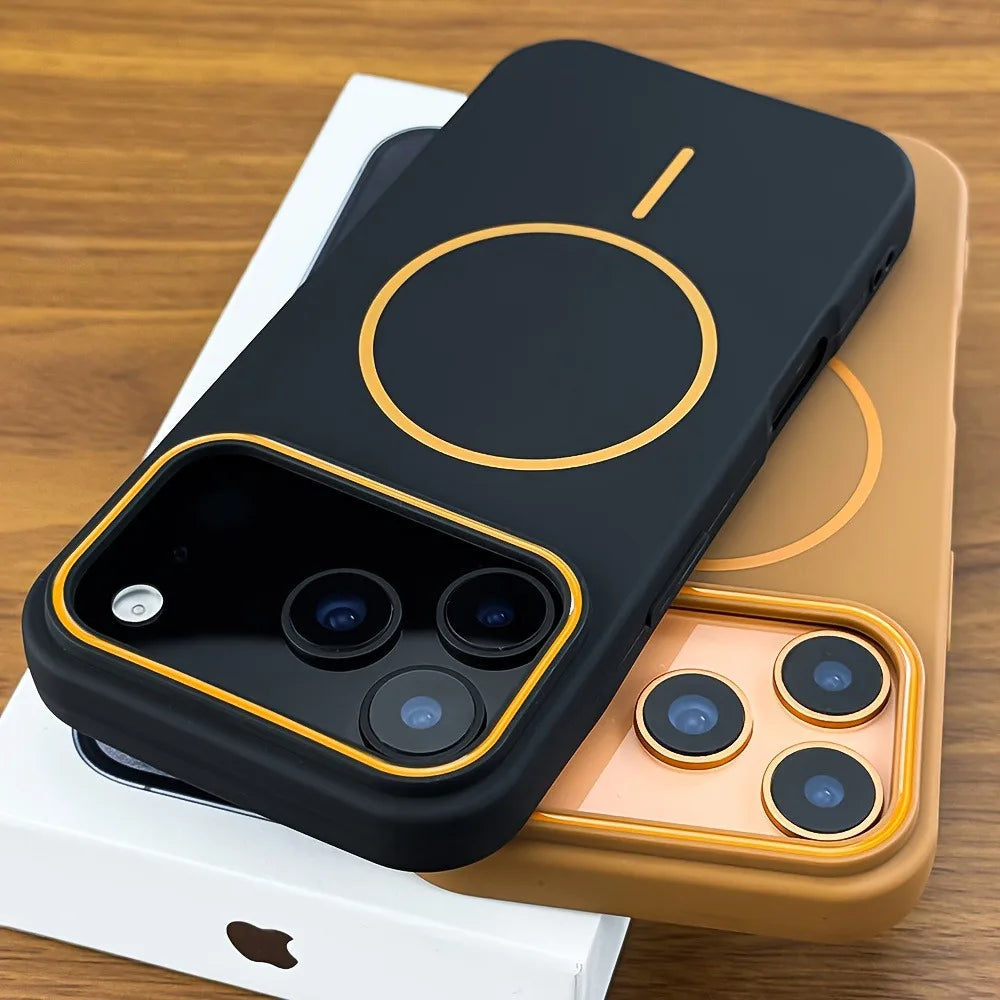 Funda Magnética Mate de Lujo para Teléfono | Elegante Protección para iPhone