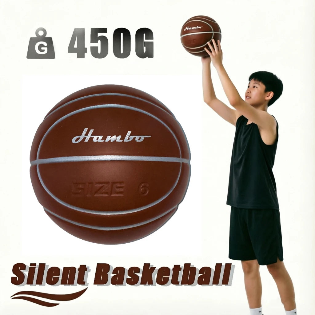 Silent Dribble Basketball - Airless Indoor Foam for Quiet Practice