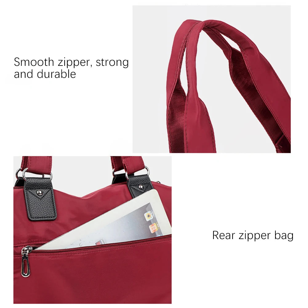 Waterproof Nylon Handbag | Multifunctional Tote for Outdoor Use