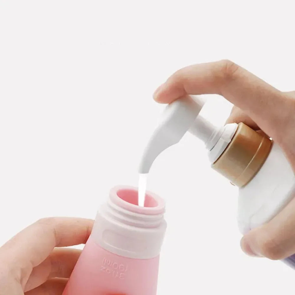 4Pcs 60ml Travel Bottle Set | Refillable Cosmetic Containers