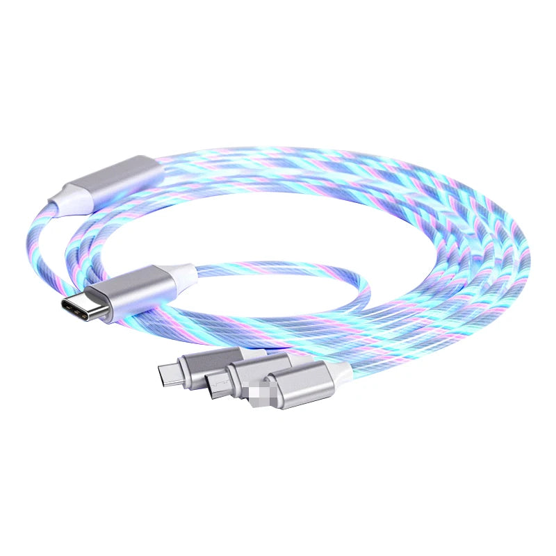 Glowing LED Light USB-C 3IN1 Fast Charging Cable | Universal Phone Charger