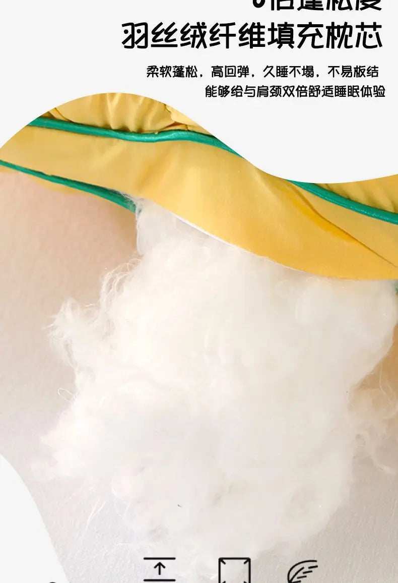 Soft Pineapple Bread Pillow | Fluffy Neck Support for Sleep
