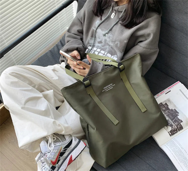 Unisex Large Capacity Waterproof Shoulder Bag | Multi-Function Tote