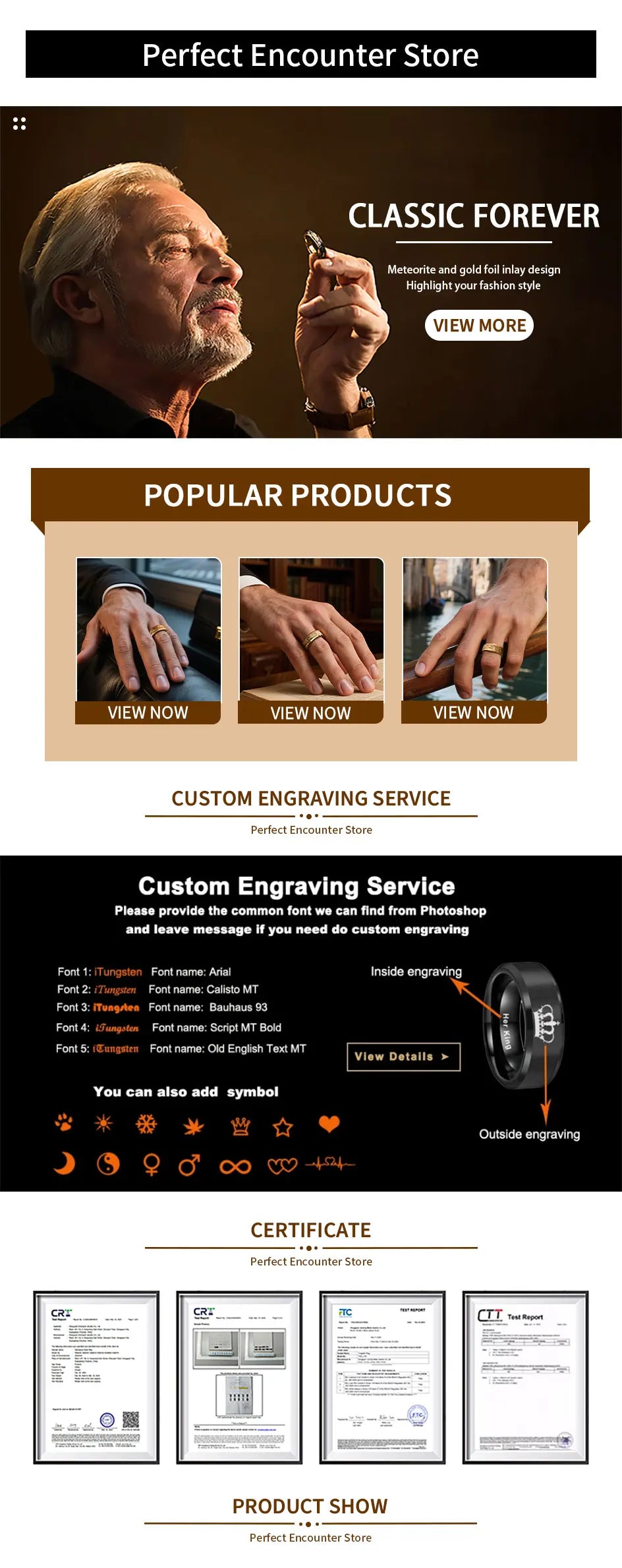 Stunning Golden Damascus Steel Wedding Band | Men's Fashion Ring