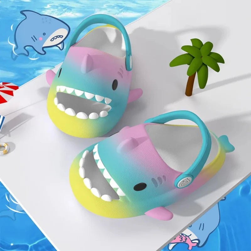 Kids Shark Slippers | Cartoon Non-slip Soft Sandals for Summer
