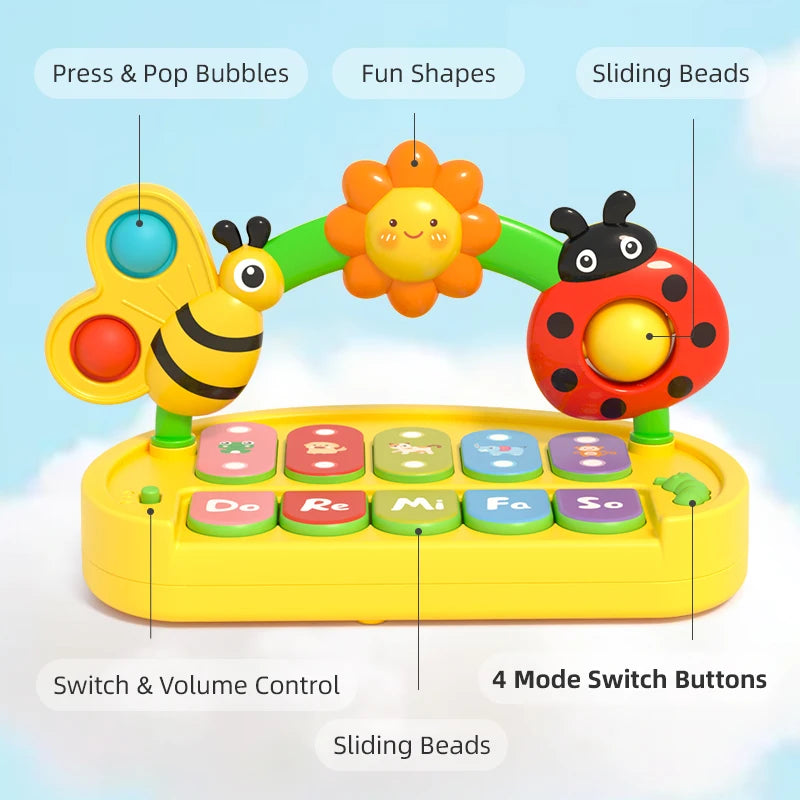 Interactive Baby Piano Toy | Light Up Musical Keyboard for Toddlers