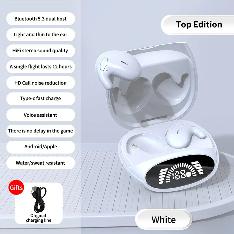 Mini Sleep Invisible Earbuds | Bluetooth 5.3 Noise Cancelling Headphones