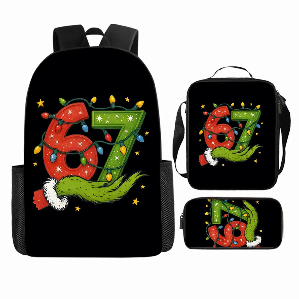 Cute Anime-Inspired Backpack & Lunch Bag Set for Students