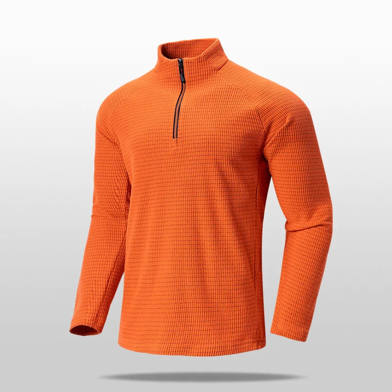 Men's Tactical Grid Fleece Pullover | Comfortable Warm Layer