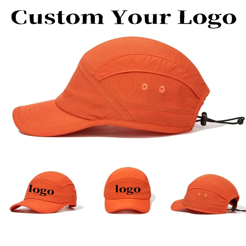 Breathable Waterproof 5 Panel Cap | Quick Dry Adjustable Sun Hat
