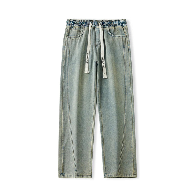 Men's Distressed Wide Leg Jeans | Casual Autumn Winter Style
