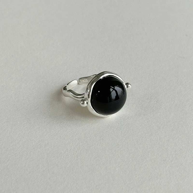 Adjustable Geometric Jade Ring for Women | Vintage Jewelry Gift