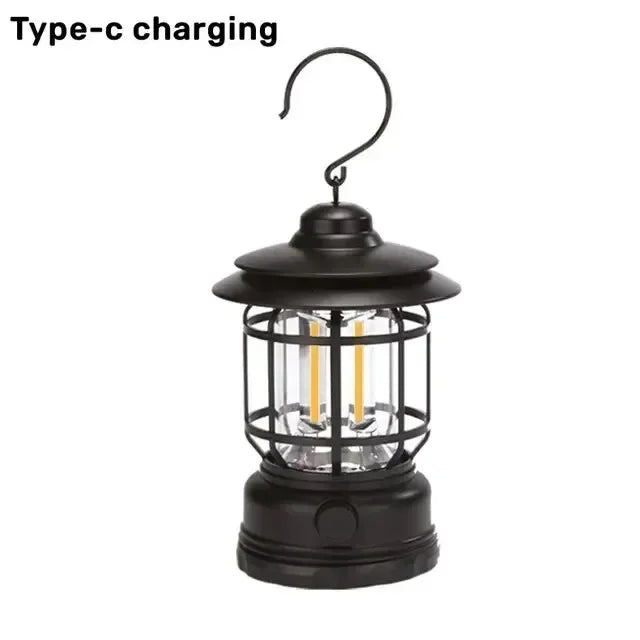 Portable Retro Lantern | Vintage Lighting for Outdoor Adventures
