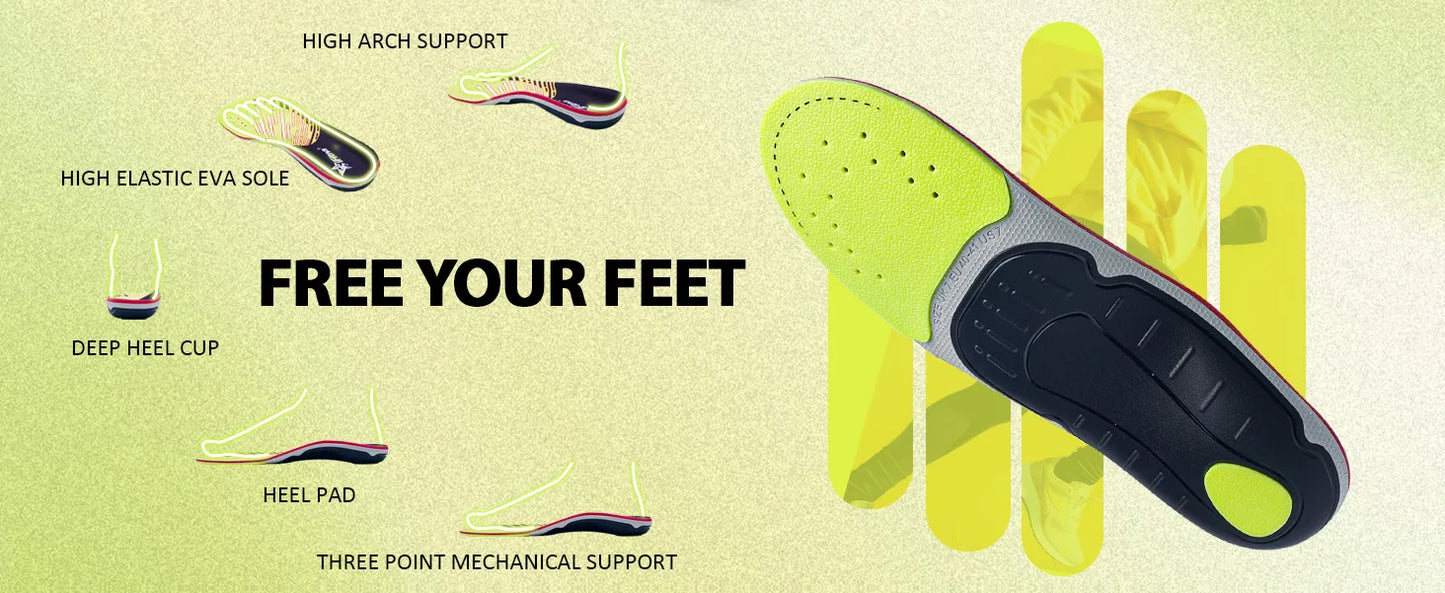 Plantar Fasciitis Insoles | Arch Support Inserts for Pain Relief