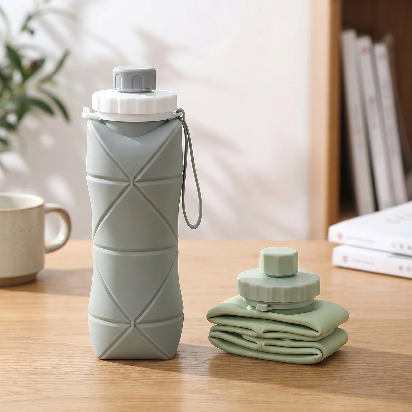 600ml Portable Folding Silicone Water Bottle | Ideal for Outdoor Activities